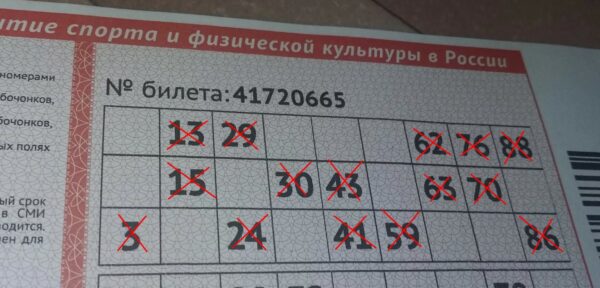 Билет на 500 000 000 рублей